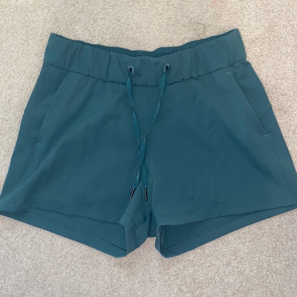 Lululemon 2.5 inseam green shorts